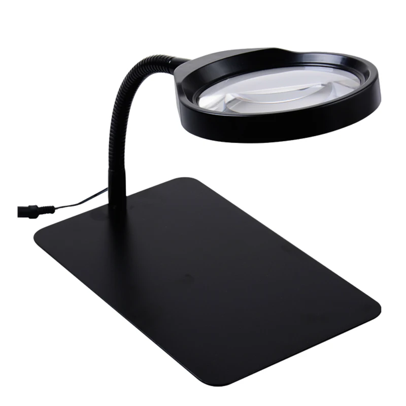 10X 36 LED Light Magnifier & Desk Lamp Helping Desktop Magnifying Tool