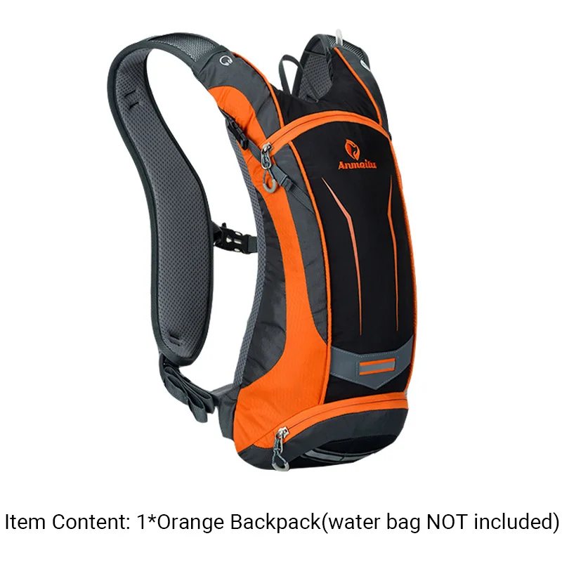 ANMEILU 8L велосипедный рюкзак, Водонепроницаемый MTB велосипед сумка для воды для велосипеда Велоспорт гидратационный рюкзак для мужчин дорожный велосипед без сумки для воды - Цвет: Only Orange Backpack