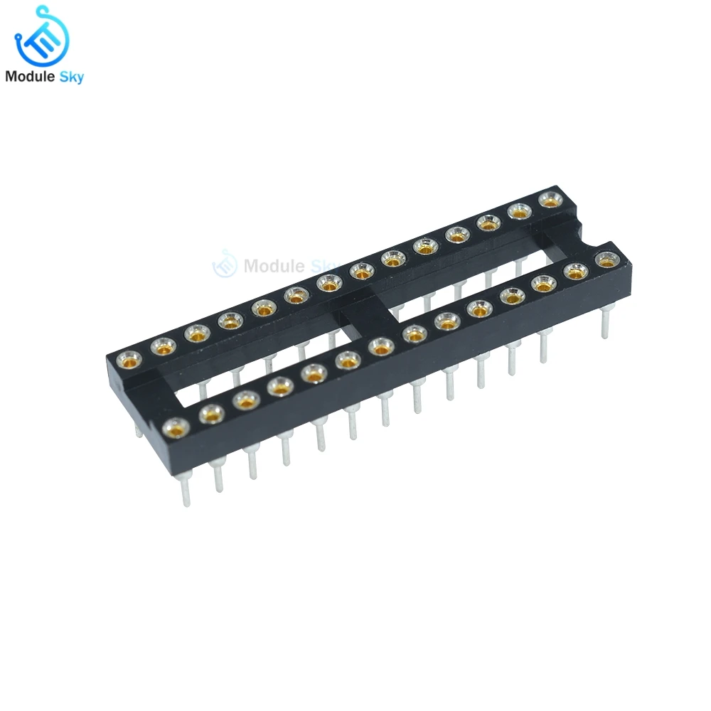 

10PCS/Lot DIP SIP IC Sockets Adaptor Solder Type Socket Kit 28 pins plug poupador de energia universal adapter Electrical Socket