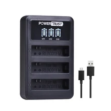 1x LED 3-Slots USB Battery Charger for Original Mi