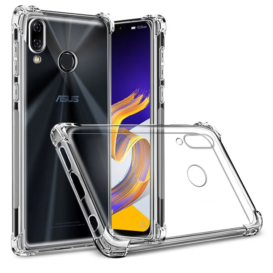 Для Asus Zenfone 5 ZE620K Прозрачный Силиконовый противоударный чехол 5Z ZS620KL для ZE620KL ZE620