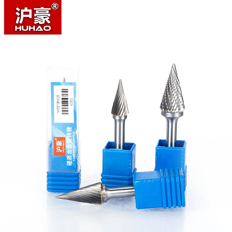 

HUHAO 1pc 6mm Shank Tungsten Steel Cutter Metal Grinding Carving Rotary File Cylindrical Router Bit For Metal Polishing M Type