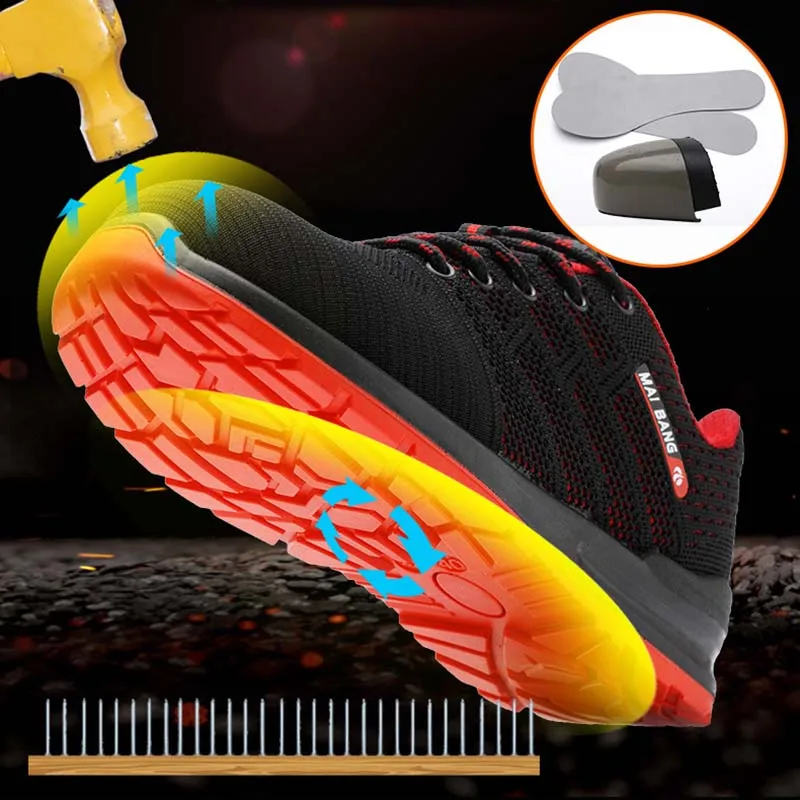 Taille La Grande Construction 46 Shoes Travail Shoes Bottes Embout Chaussures De red 35 Sécurité Hommes Site blue Extérieur Black Shoes Acier Respirant Des Protection Pour En MpGSzLUVjq