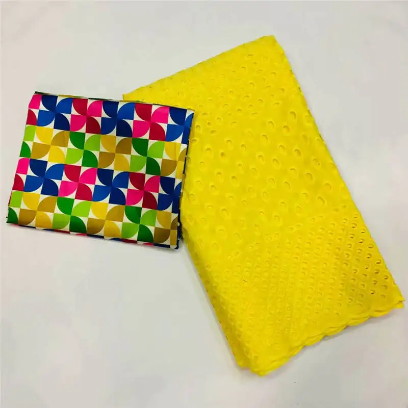 

Best Price 2.5yards Milk Silk Applique Lace Lace Fabric+3yards african wax prints fabric wax ankara fabric For Nigerian ! L52715