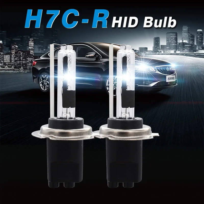 1 Pair High Quality 35W 55W H7C R HID Xenon Bulb Mental Base 4300K