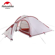 Naturehike открытый Сверхлегкий палатка двойных слоев Алюминиевый стержень палатка НХ семейные палатки две комнаты