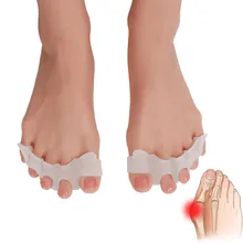 2 шт./партия, силиконовый гель, корректор, разделитель для пальцев, разделитель для ног, инструмент для ухода за ногами, Hallux Valgus, профессиональный массажер