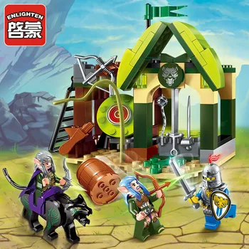 

Enlighten Building Block War of Glory Elves Castle Knights Elfin Range 3 Figures 112pcs Educational Bricks Toy Boy Gift-No Box