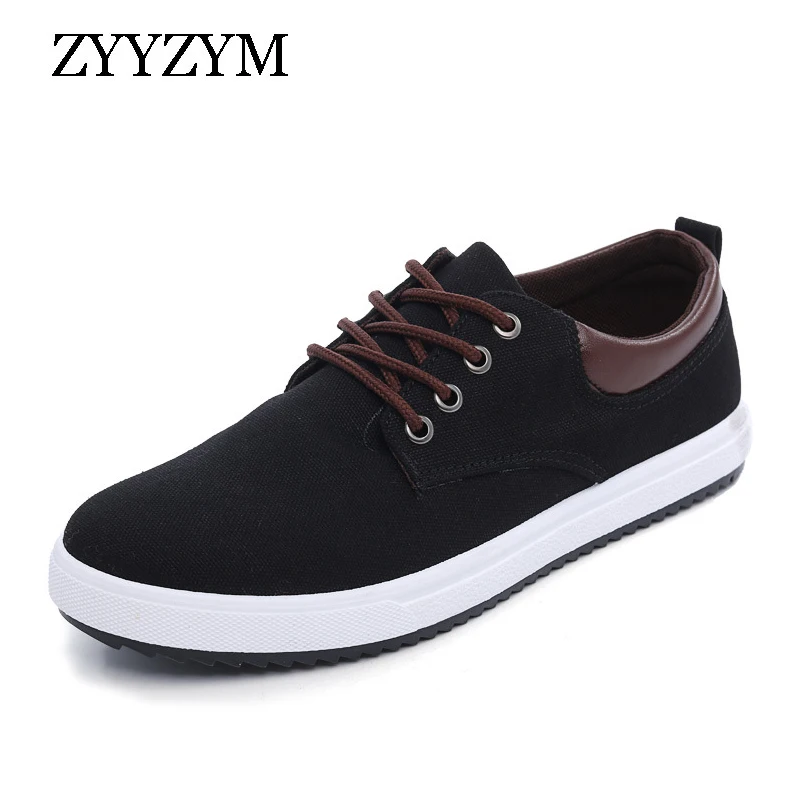 

ZYYZYM Fashion Sneakers Men Shoes Comfortable Breathable Lace-UP Style Men Casual Canvas Shoes