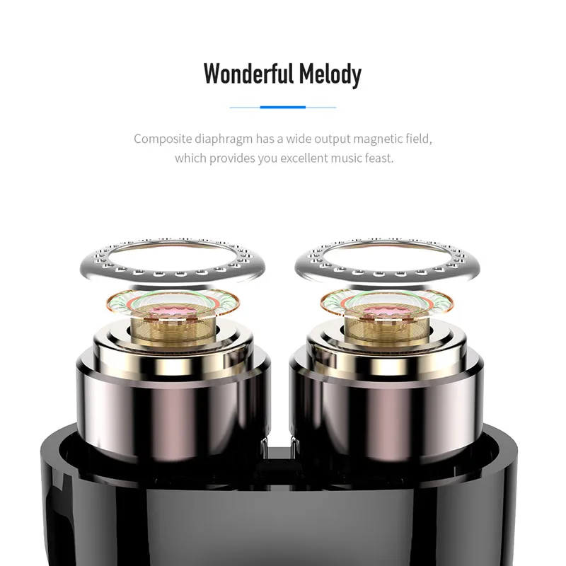 ROCK Dual Dynamic Drive наушники со спикером с микрофоном Проводная Hi Fi стерео гарнитура