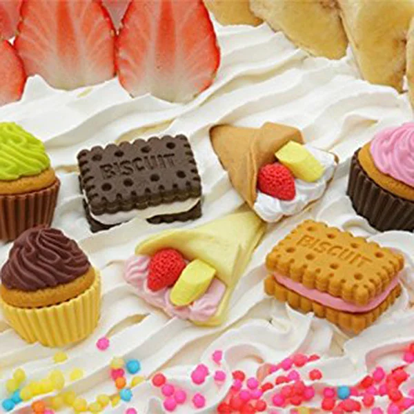 25 точилка ластики Ассорти еда торт десерт головоломки игрушечные лошадки наушники для детей (25 различных стиль случайно выбран из как