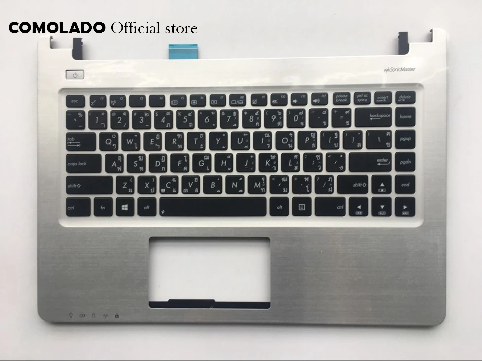 

TI Thailand Keyboard for ASUS K46 K46CM S46 S46C With Palmrest topcase C Cover keyboard TI Layout