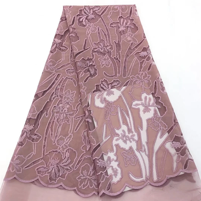 

VILLIEA Onion Nigerian French Lace Fabrics 2019 African Tulle Lace Fabric High Quality African Lace Wedding Fabric For Dress