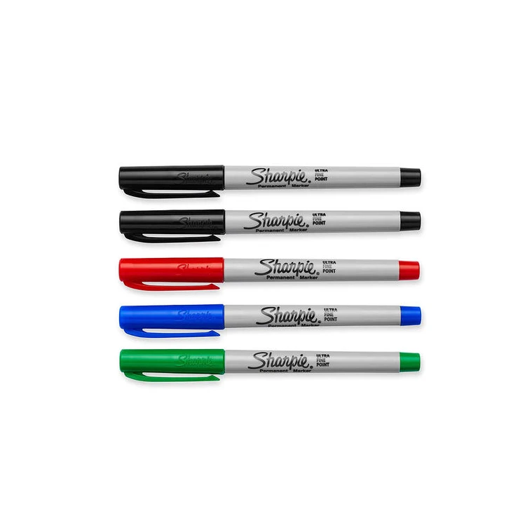 

Sharpie Permanent Markers Extra Fine Point Black/Red/Blue Office School Supplies Stationery