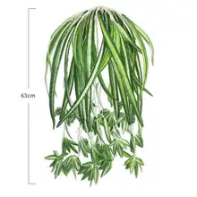 Моделирование цветок белый Висячие синие растения зеленые посадки фон стены балкон украшения стены дома Plast