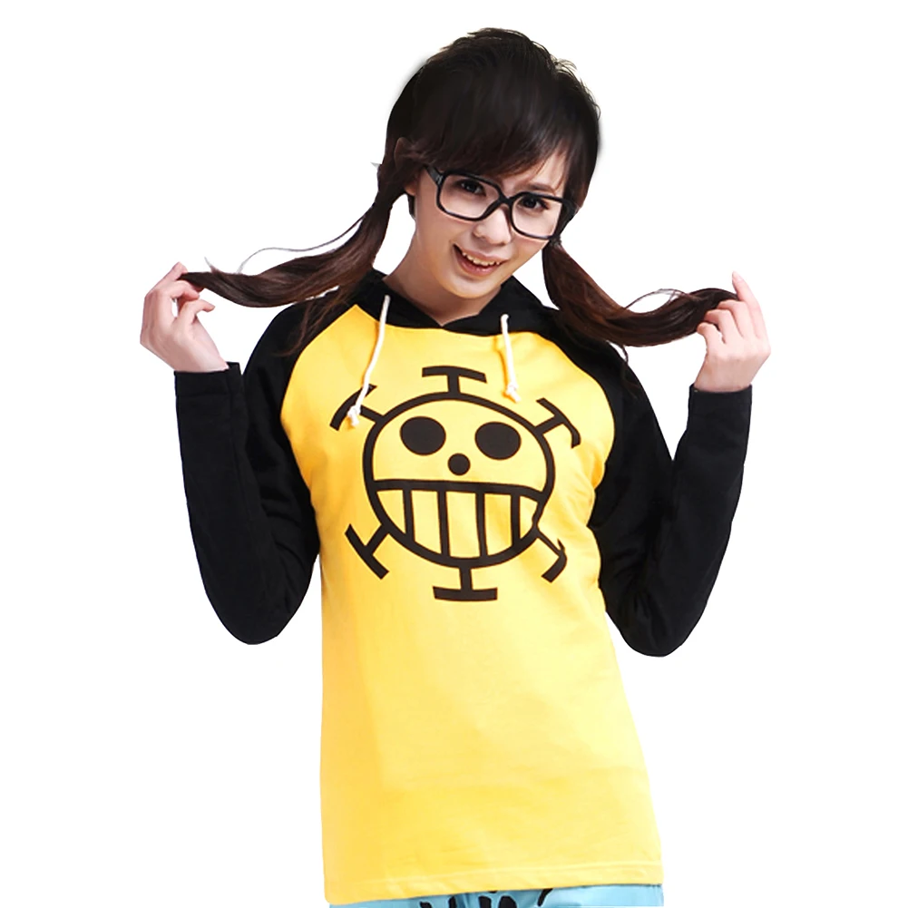 

One Piece Cosplay Trafalgar Law Unisex Long-Sleeved Hoodie Casual Coat Jackets Hooded Tops Sportswear Sweatshirt Costume