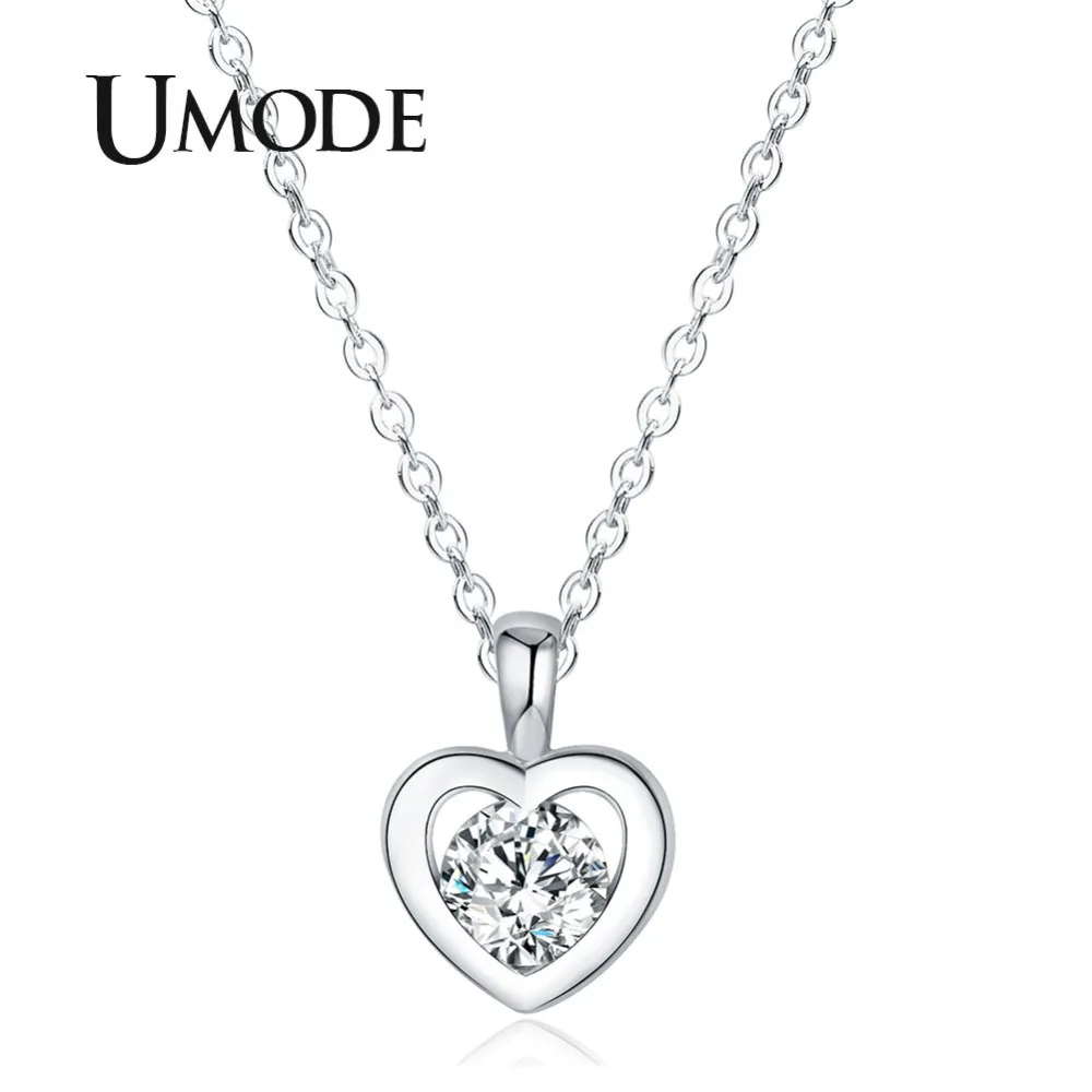 

UMODE Long Chain Heart Fashion Pendants & Necklaces Women Jewlery Valentine's day Best Friend collares largos de moda UN0310