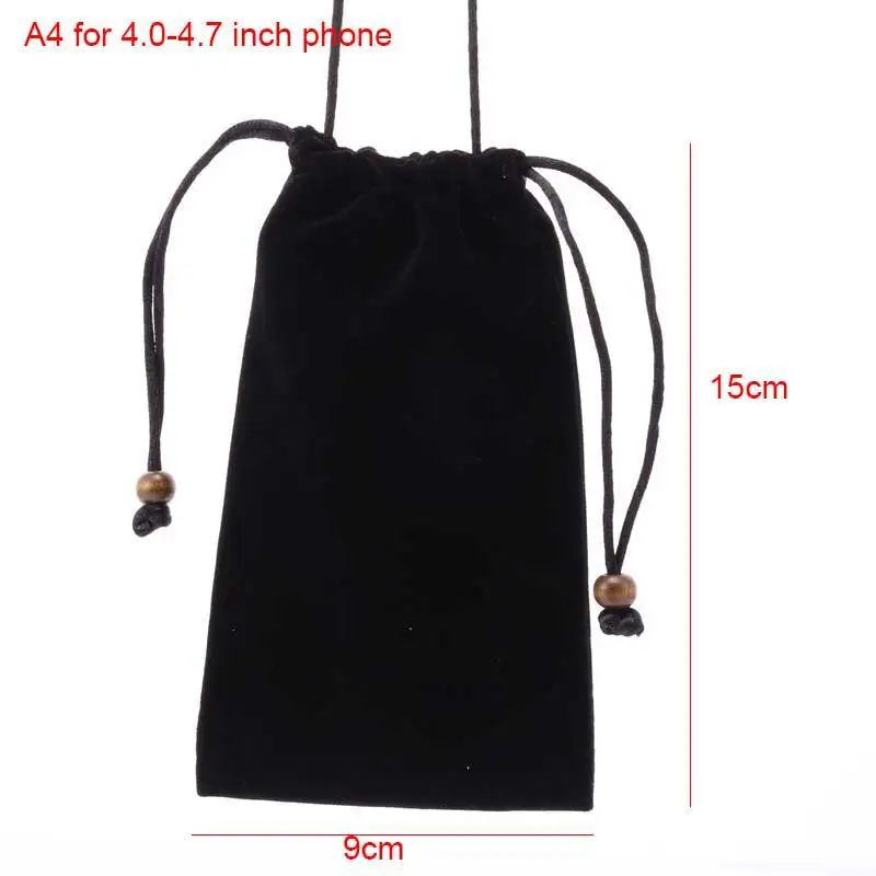 iphone 7 silicone case Universal Cotton velvet bag hanging neck phone bag Fits For SAMSUNG For iphone XS MAX 8 plus cover case for OnePlus huawei Nokia iphone 8 plus leather case