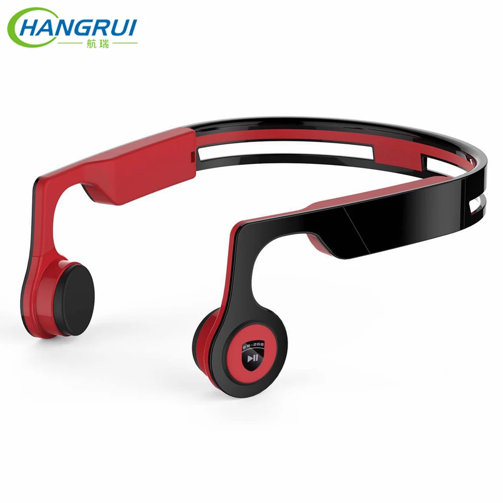 

HANGRUI Bone Conduction Headphone Wireless Bluetooth earphone 8GB MP3 Player Support APP Control Headband Sport Stereo Headset