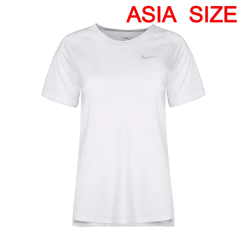 Новое поступление NIKE как W NK TAILWIND TOP SS Для женщин футболки с коротким рукавом спортивный костюм - Цвет: 890192100