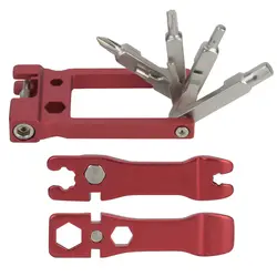 10 в 1 многофункциональные инструменты для ремонта велосипеда Складной Безопасный нож Военный нож ножницы для обрезки цепей + гаечный ключ