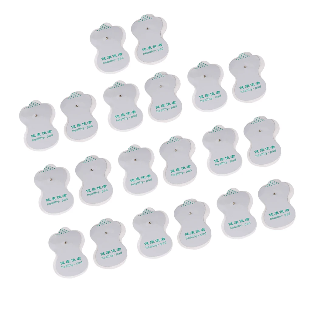 10 Pairs Reusable Replacement Pads Electrode Massage Patches for Acupuncture Digital Therapy Massager Machine Sticky Pad