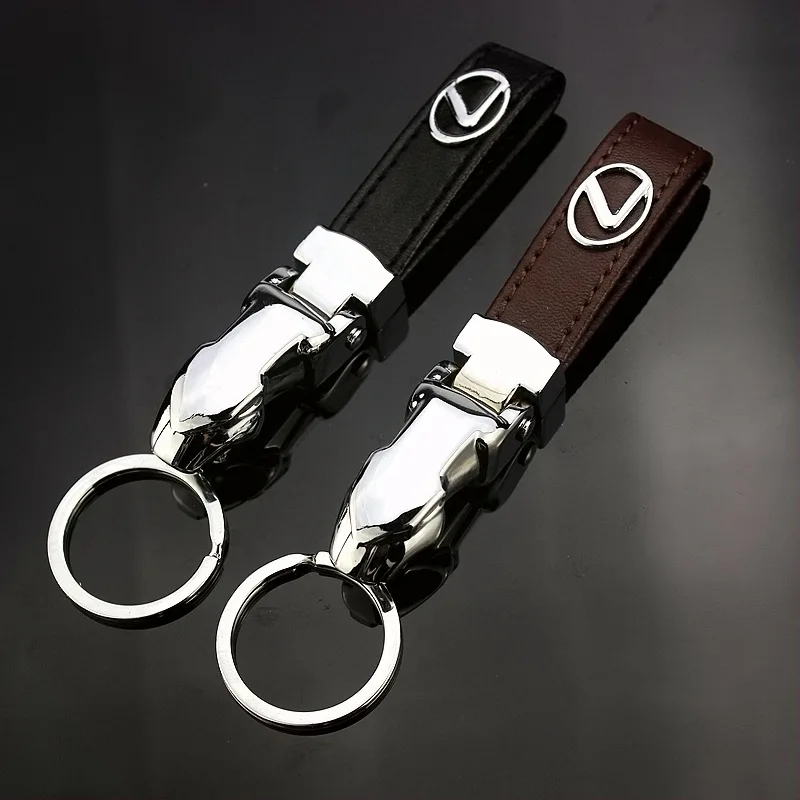 

For New Lexus car logo metal leather men and women keychain Y-265