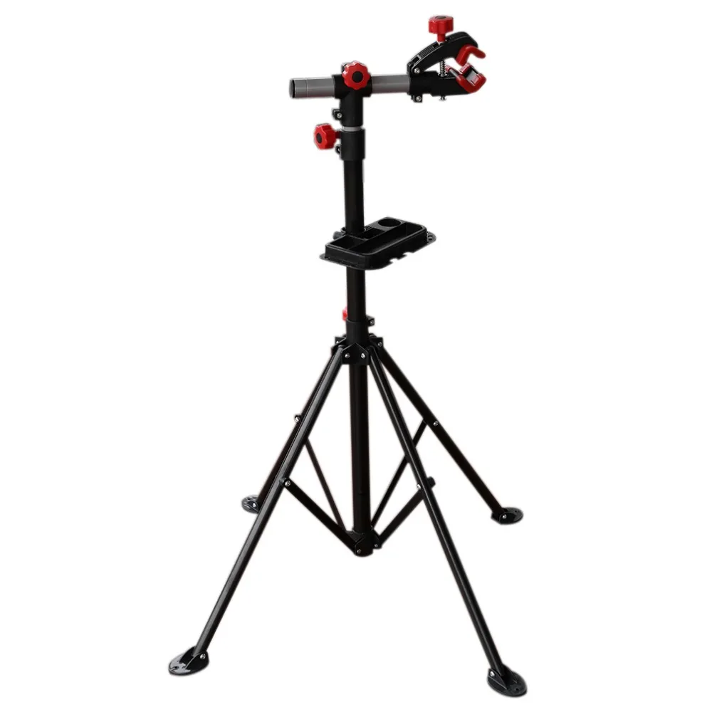 

Adjustable Bike Repair Stand Parking 104-190 cm Steel Alloy + PP Mountain Bicycle Accessories Outdoor Bicycle Repair Tool