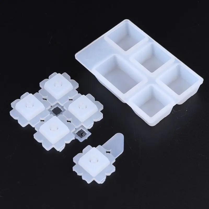  1 Set Manual DIY Mechanical Keyboard Key Cap Silicone Mold UV Crystal Epoxy Molds Handmade Crafts M