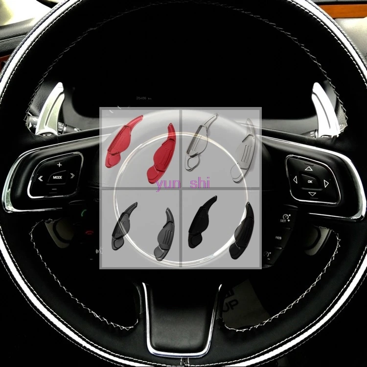 

4 color Car Steering Wheel Paddle Shift Paddle Shifter DSG Car-styling For Jaguar XF XFL XE XJ XJL F-TYPE F-PACE etc Accessories