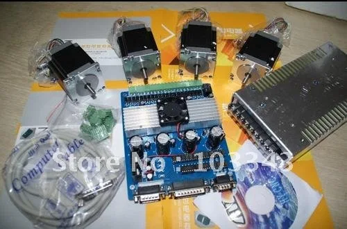 4 осевой шаговый двигатель Nema 23 272oz in 23HS8430/23HS7430 и плата контроллера TB6560 комплект