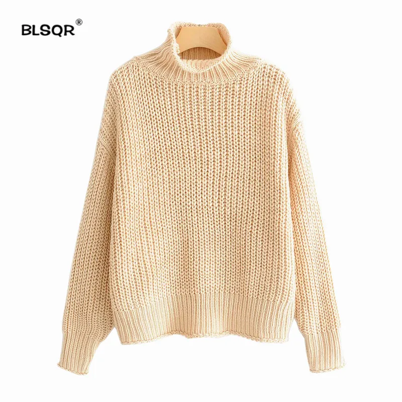

Women Warm Turtleneck Knitted Sweaters Long Sleeve Solid Stretchy Pullovers Female Stylish 2019 Spring Casual Basic Tops