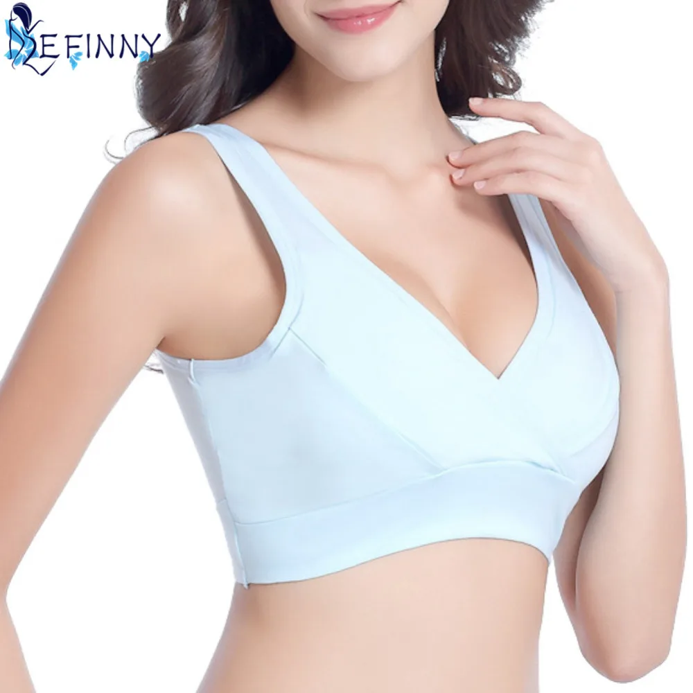 

Newest Wide shoulder straps Sleep Nursing Bras Women Pregnant Feeding Underwear Clothes Cotton Breast Feeding Maternity Lingerie