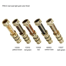 Речной ранец с ЧПУ механической обработкой природа стабилизировать Барл дерево муха Рыболовная катушка сиденье светильник золотое покрытие DIY Удочка Запчасти Аксессуары