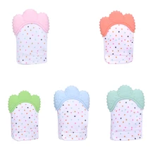 1 шт., детская перчатка для режущихся зубов, для малышей, для снятия боли, Силиконовые Прорезыватели зубов, игрушки, перчатки варежки, силиконовая детская пустышка, перчатки для зубов