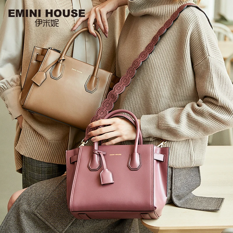 EMINI HOUSE модная сумка Роскошные сумки женские дизайнерские через плечо из спилка