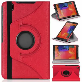 

360 Degree Rotating PU Leather Flip Cover Case For Samsung Galaxy Tab Pro 8.4 SM-T320 T321 T325 8.4inch Tablet Case Screen Glass