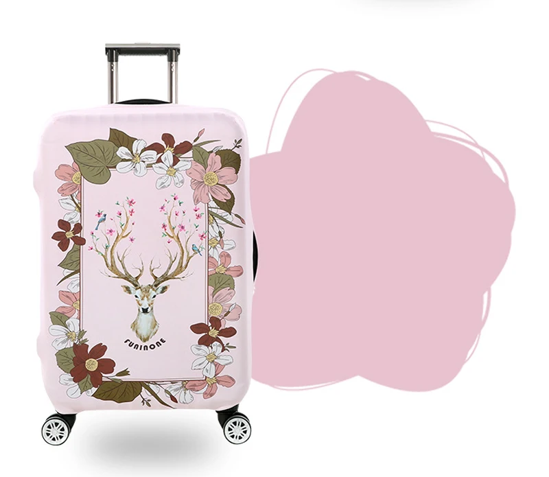 QIAQU Защитная крышка для багажа из эластичной ткани, Suitable18-32 дюймов, чехол на колесиках, чехол для путешествий, пылезащитный чехол, аксессуары