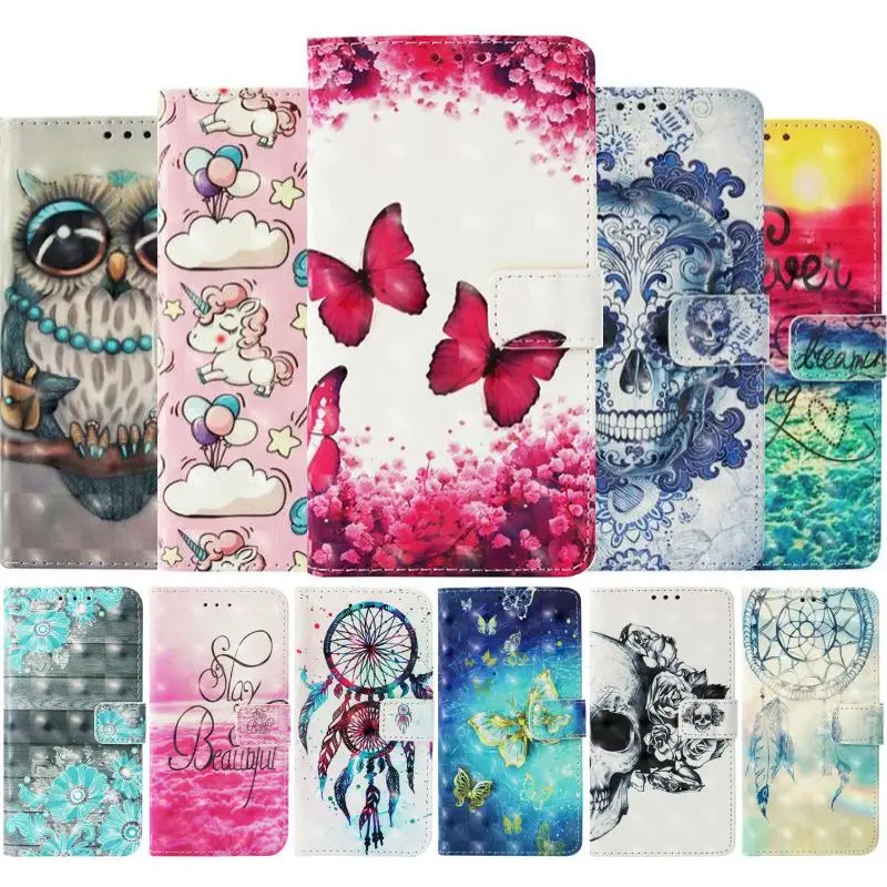 

Luxury Case For Samsung Galaxy Note 9 8 S7 Edge j4 Core j6 Plus j3 j7 Duo j8 j2Pro 2018 A9S Painted Wallet Card Slot Cover P03E
