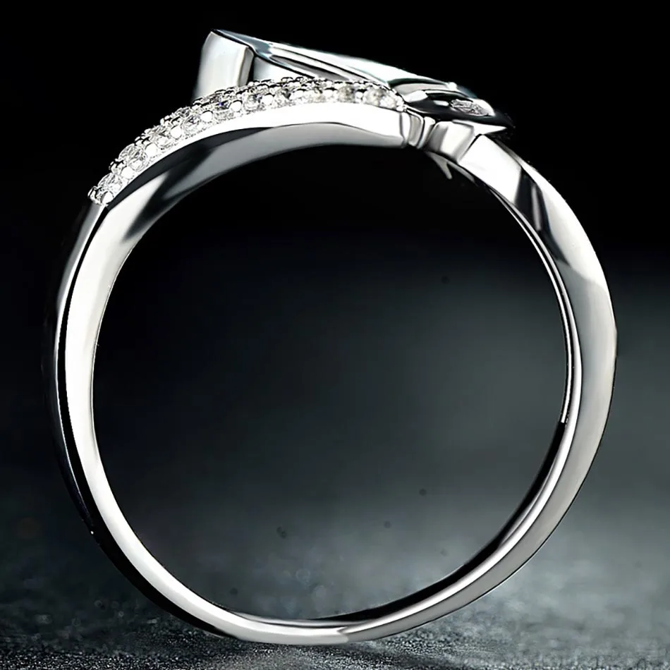 5 Luxury 100% Real 925 Sterling Silver Rings For Women