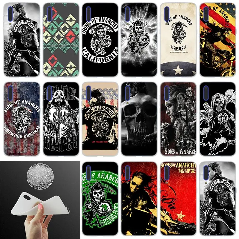 

Silicone Case American TV Sons of Anarchy For Xiaomi 9 se 8 lite 6X 5X Mi a1 a2 f1 Mix 2s Max 3 Phone redmi Note 7 6 5 go cases