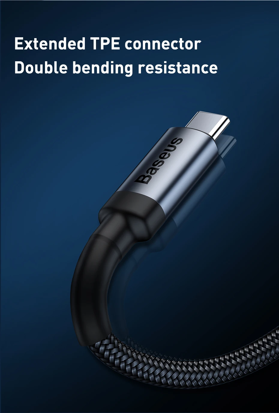 Baseus Кабель USB 3,1 type-C-USB C для MacBook Pro 100 Вт PD Quick Charge 4,0 3,0 Для samsung S10 Xiaomi Redmi K20 USBC зарядное устройство