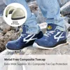 Safetoe-Zapatos de seguridad con punta de acero unisex, calzado ancho con tapa compuesta, norma S1P, botas de trabajo ligeras, transpirables y cómodas ► Foto 2/6