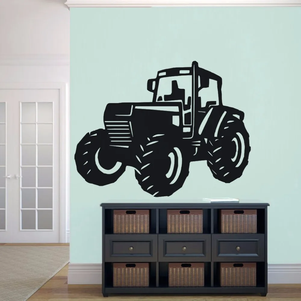 Modern Tractor Wall Art Sticker Mural Decal Kids Bedroom Farmhouse Decor BM22 