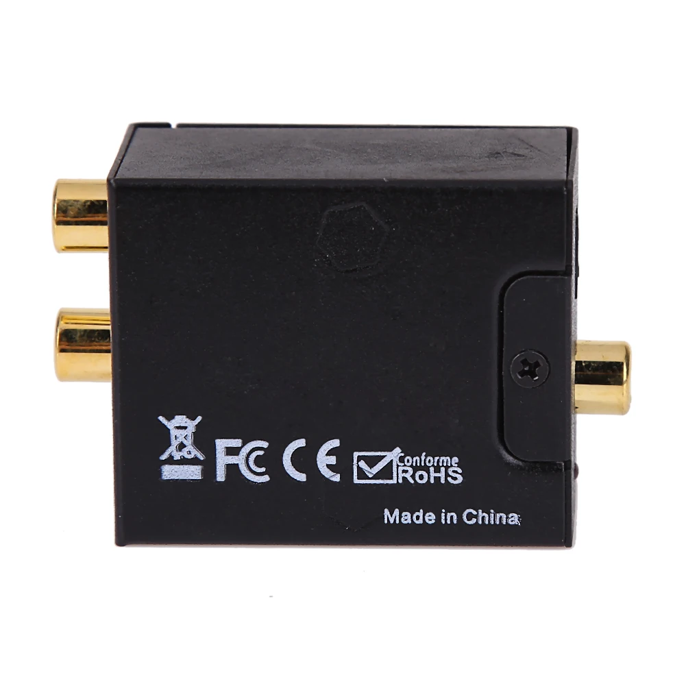 

New Digital to Analog Audio Converter Adapter Digital Adaptador Optic Coaxial RCA Toslink Signal to Analog Audio Converter RCA