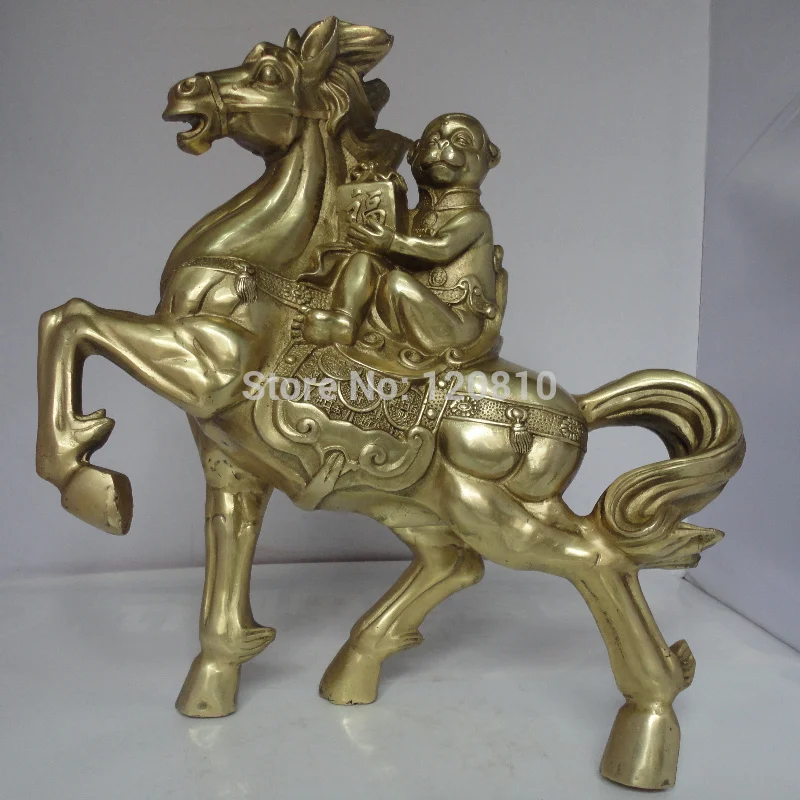 

copper ornaments Monkey immediately Hou Lucky Horse zodiac monkey to cement A statue