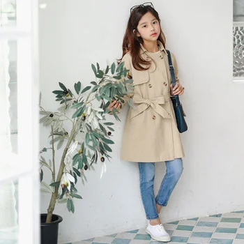 

2019 New Kids Spring Coat Girls Windbreaker High Quality Overcoat Mother and Daughter Jackets Baby Outwear Girls Coat,#3751