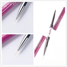 Double-ended Nail Art Liner Brush Ultra-thin Line Drawing Pen Rhinestone Nail Art Manicure Tool