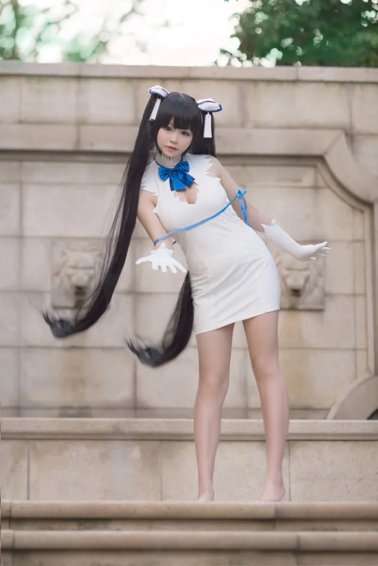 

Is It Wrong to Try to Pick Up Girls in a Dungeon DanMachi Hestia Cosplay Costume dress full set