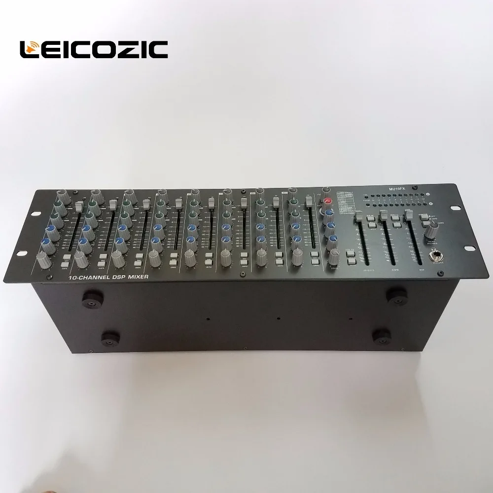 Leicozic профессиональный звуковой микшер MU10FX Профессиональная звуковая система стоечное крепление микшерный стол pro аудио Музыкальные инструменты